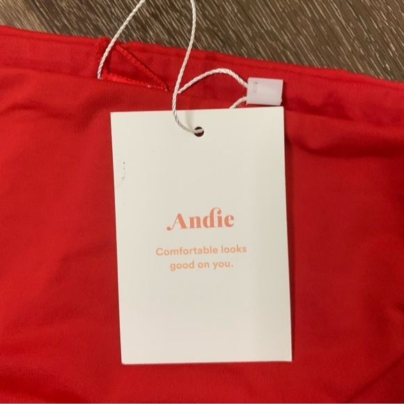 Andie Womens red Havana top/ cheeky bottom bikini swimsuit L - Picture 4 of 10